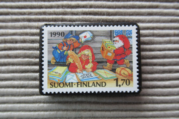 芬蘭聖誕郵票1925年胸針 第1張的照片