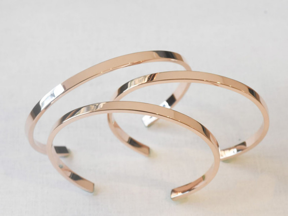 【客製化】刻字C型手環 | 情侶對環 銅鍍 or 銀鍍玫瑰金/K金 情人禮物 第9張的照片