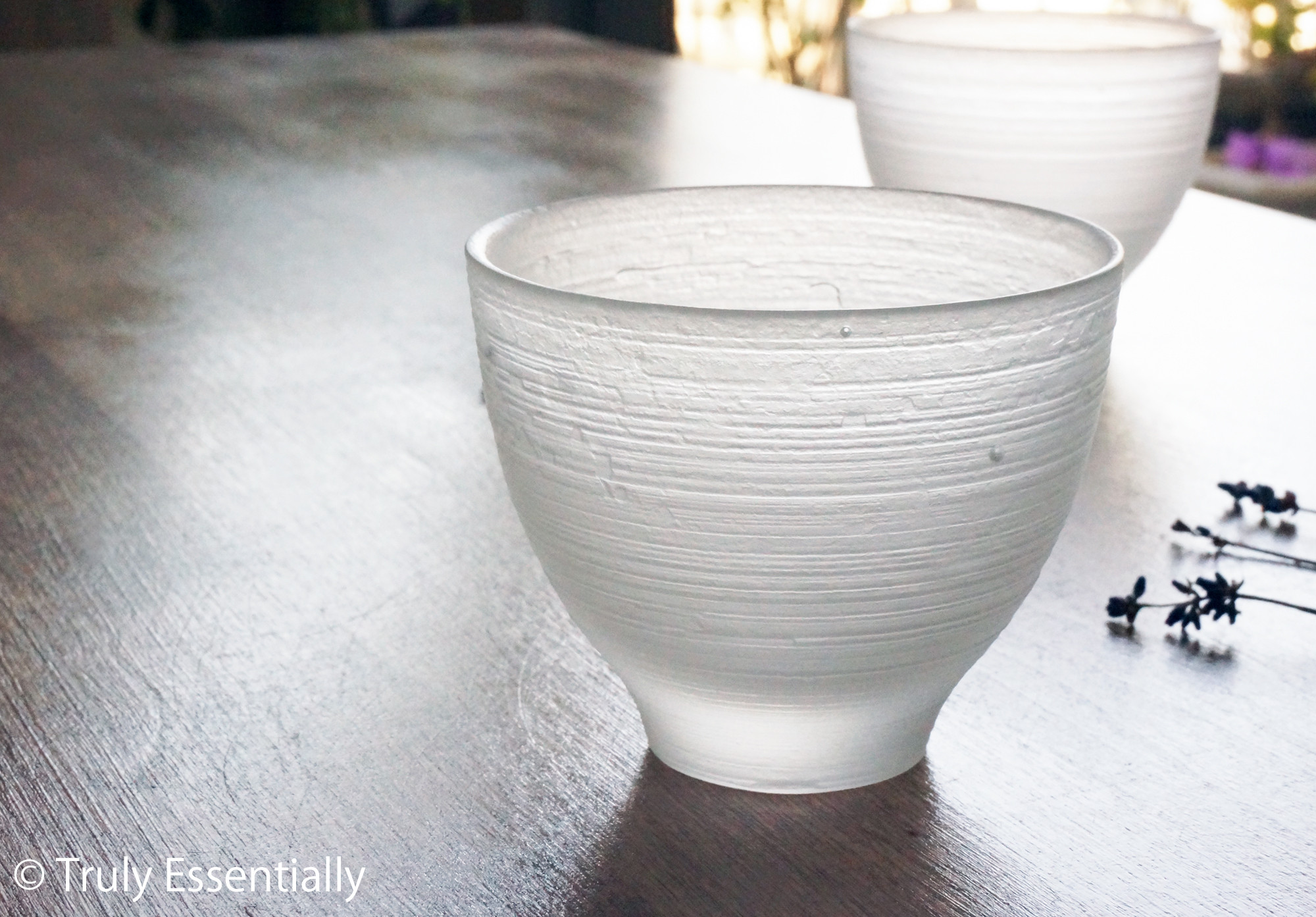 無色のガラス -「 The Vessel of Light - 月明かりのうつわ 」● 高さ約7.5cm