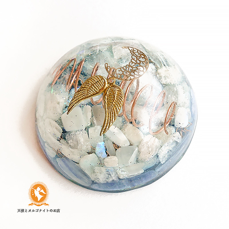 アクアブルー蛇さん♥️オルゴナイト✨️ 無縁 