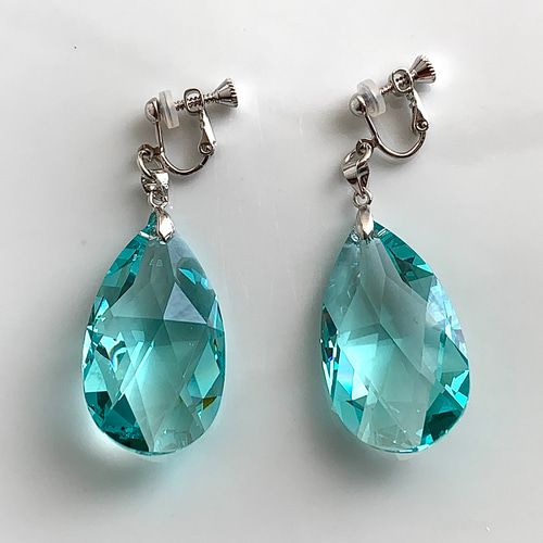 【極美品】スワロフスキー　curiosa　ネックレス　イヤリングセット　グリーン 極美品】スワロフスキー curiosa ネックレス イヤリングセット