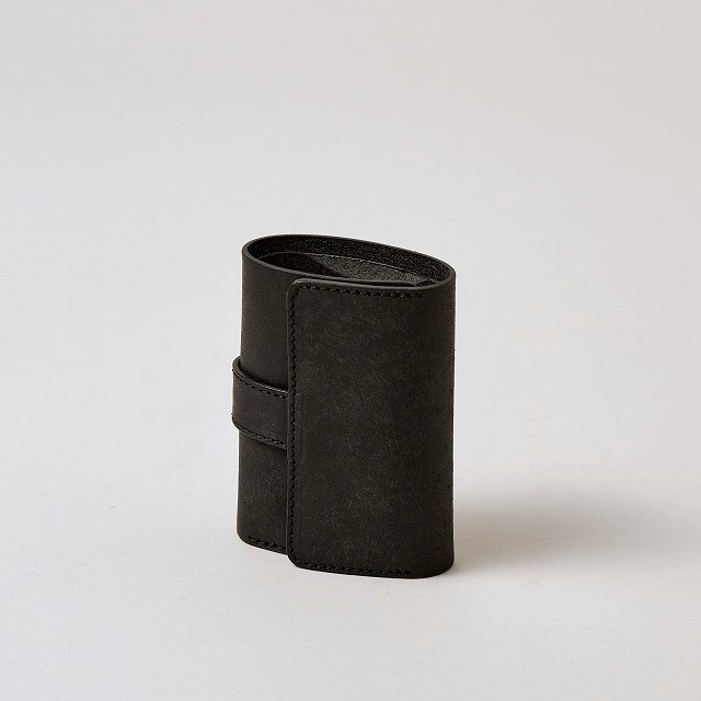 手のひらサイズの三つ折り財布 / MitsuOri Wallet *BLACK