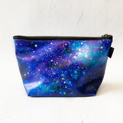 星星和星系的空間圖案 小袋 / 飾品盒 彩妝 GALAXY Cosmetics 第1張的照片