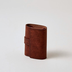 手のひらサイズの三つ折り財布 / MitsuOri Wallet  *BRICK RED 1枚目の画像