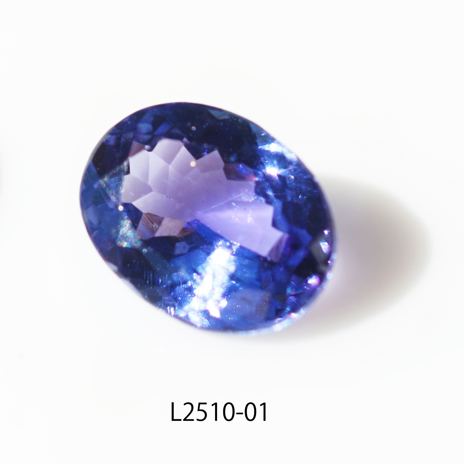 L2510-01_オーバル_最上級大粒タンザナイトのリング向けルース（宝石・裸石）