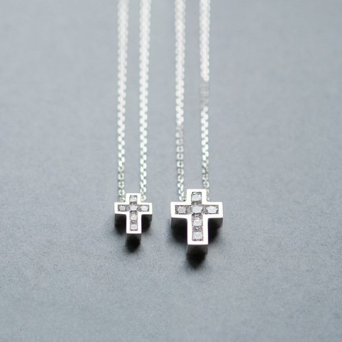 クロス　シルバーネックレス　925 トップ セット ペンダントトップ シルバー925製 クロス 十字架 ハート 立体的