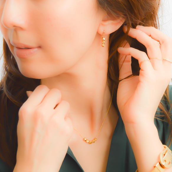 Cut Silver Beads Set（matte gold) 第1張的照片