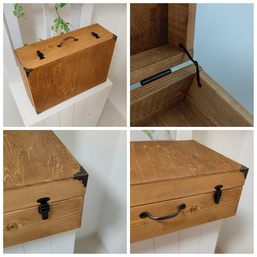 木製 トランクケース～ダークウォルナット～カラー変更可8色あり