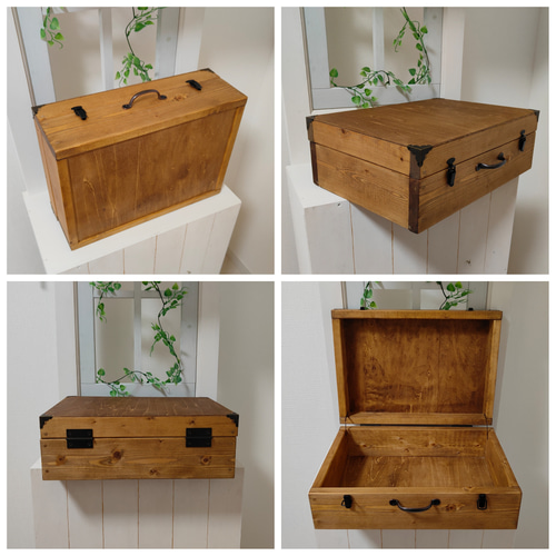 アンティーク木製トランクケース Amazon｜トランクケース アンティーク ヴィンテージスーツケース