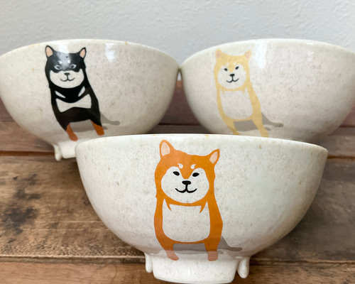 新品　日本製　笑いぬ　軽量茶碗　柴犬　ブラウン　犬 新品 日本製 笑いぬ 軽量茶碗 柴犬 ブラウン 犬 - メルカリ