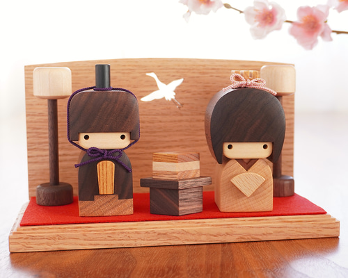 warabe雛 親王飾り（屏風・ぼんぼり付き） ＊ひな祭り 雛人形