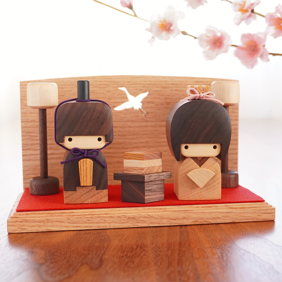 warabe雛 親王飾り（屏風・ぼんぼり付き） ＊ひな祭り 雛人形