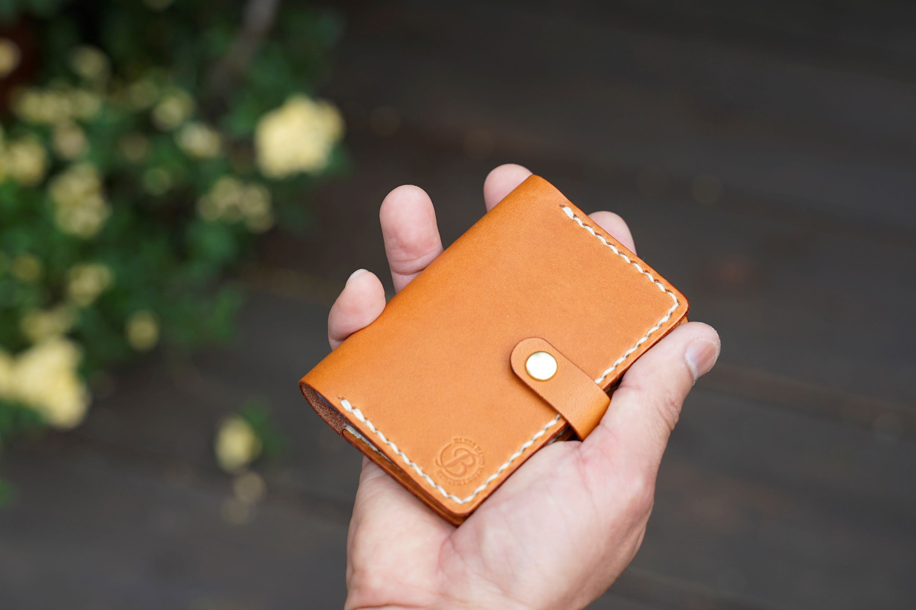 本革 カードケース/20枚収納レフィル付（キャメル）