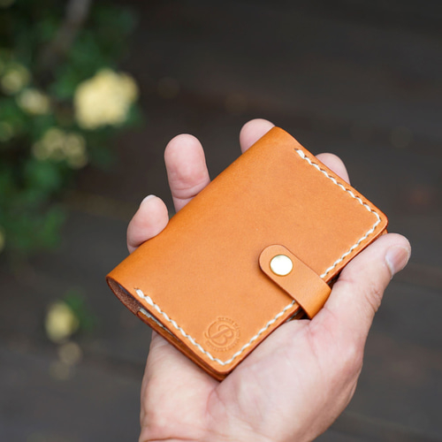 本革 カードケース/20枚収納レフィル付（キャメル） 名刺入れ・カード