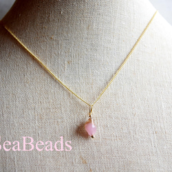 再販♪春のコーデに～桜色のネックレス 1枚目の画像