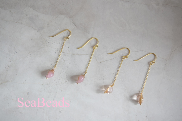 再販♪春のコーデに～桜色のネックレス 5枚目の画像