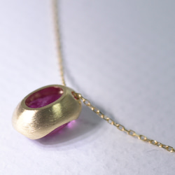 Ruby 3.016ct K18YG Necklace 【Cupola/クーポラ】 4枚目の画像