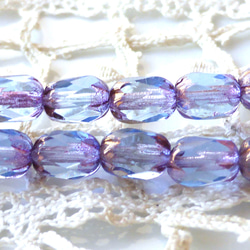 FP成人優雅藍紫色捷克玻璃珠10顆 第1張的照片