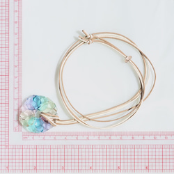[特別] 花朵盛開的玻璃「銀蓮花 [Dream]」項鍊 [您可以選擇顏色和繩子的長度] [定制] &lt;&lt;免運費&gt; 第2張的照片