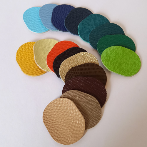 カラーオーダー承ります 革のミニがま口 がま口 harappa 通販 3269631