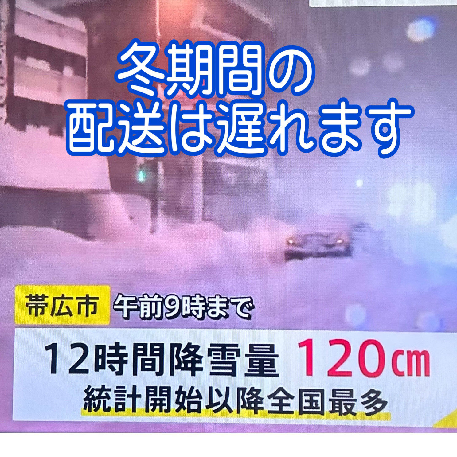 豪雪による配送遅れ　期日指定　お急ぎの方はご遠慮くださいませ　展示では閲覧されない為　告知専用のページです