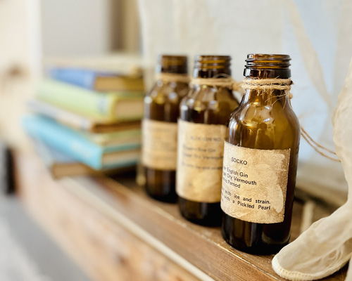 アンティーク風☆リメイク瓶☆3本セット No.2893 その他インテリア雑貨