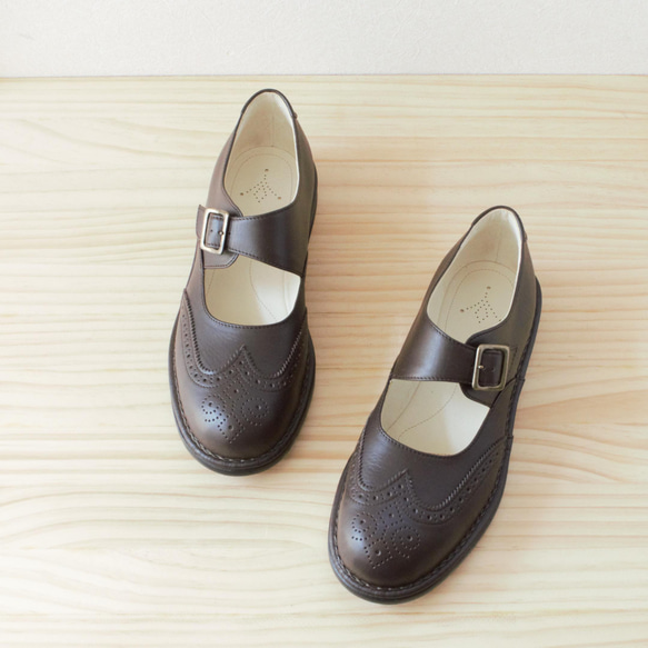 《L》オーダーメイドの革靴 毎日履きたい心地良さ 自分好みに選べる楽しさ　 メダリオンモンク L-6 19枚目の画像