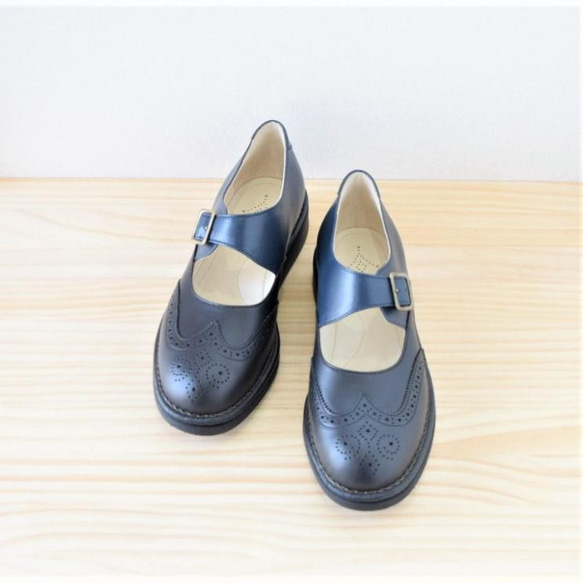 《L》オーダーメイドの革靴 毎日履きたい心地良さ 自分好みに選べる楽しさ　 メダリオンモンク L-6 12枚目の画像