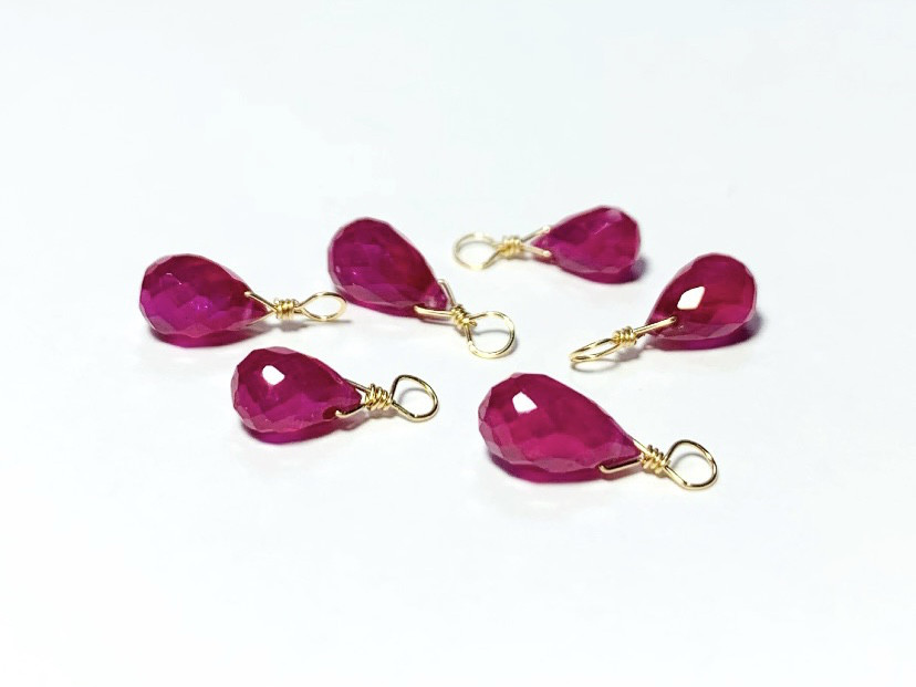 れい様　天然石チャーム 02 天然石チャーム マルカン取付サービスあり メガネ留め めがね