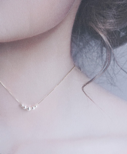 ベビーパール5連ネックレス K10