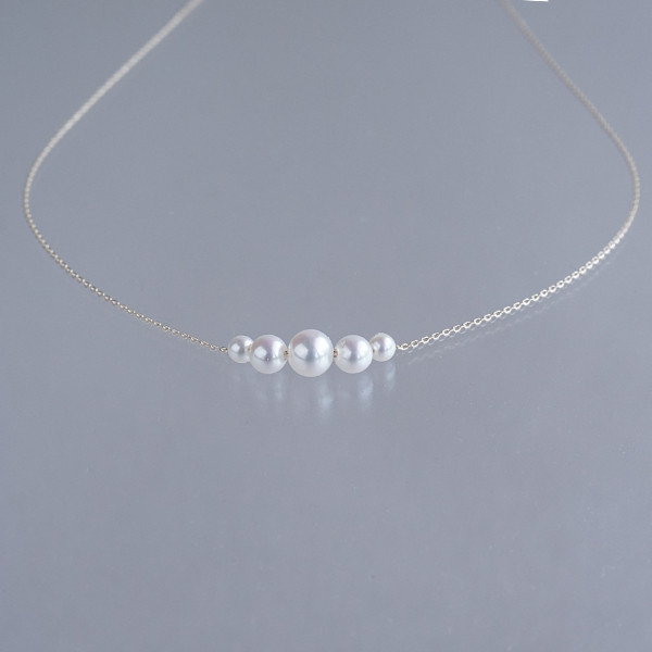 ベビーパール5連ネックレス K10