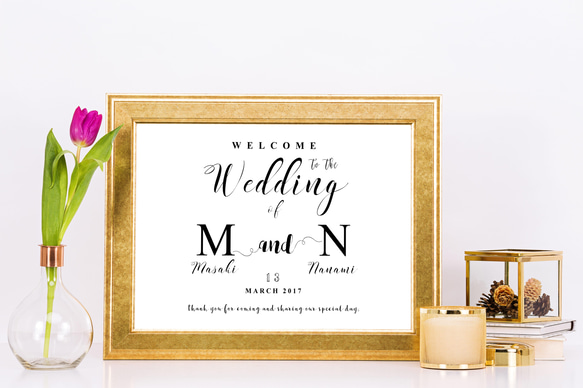 [wedding] ウェルカムボード｜結婚式｜ウェディング｜ブライダル｜シンプル 2枚目の画像