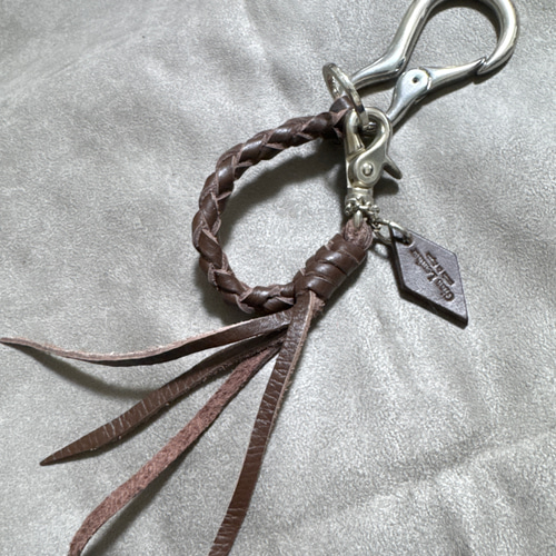レザーグローブホルダー ブラウン 本革 ハンドメイド バイク