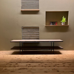 W160×D35×H40　テレビ台　オーダー可　アイアン 7枚目の画像