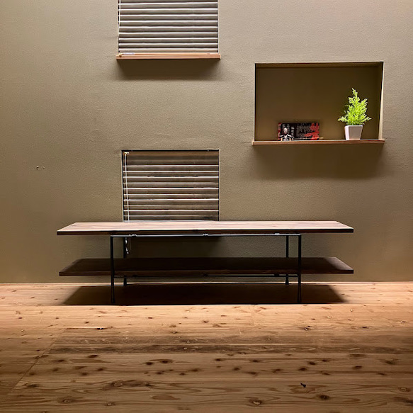 W160×D35×H40　テレビ台　オーダー可　アイアン 7枚目の画像