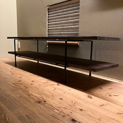 W160×D35×H40　テレビ台　オーダー可　アイアン 2枚目の画像