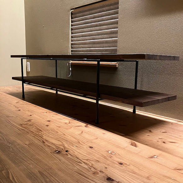 W160×D35×H40　テレビ台　オーダー可　アイアン 2枚目の画像