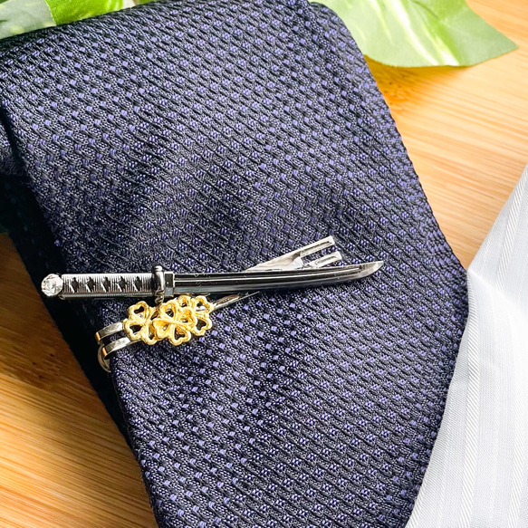 日本刀のネクタイピン(弐・改) タイピン・カフス hatuharu.snowdrop