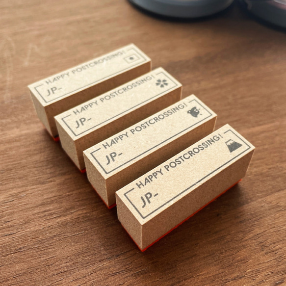 ポストクロッシング IDスタンプ 全4種類（a-157）ポスクロ ポストカード はんこ ハンコ ハガキ シール 5枚目の画像