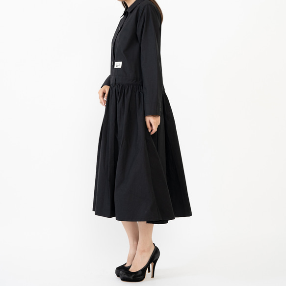 CUT JUMPSUITS DRESS / BLACK［シンプルなのに個性的］ 3枚目の画像