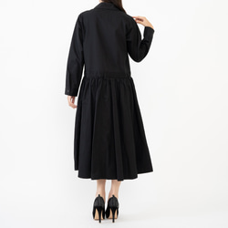 CUT JUMPSUITS DRESS / BLACK［シンプルなのに個性的］ 5枚目の画像