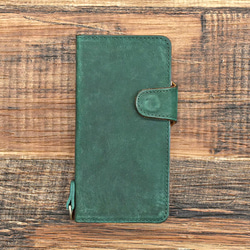 智慧型手機保護套，多設備相容，真皮材質，翻蓋式，女士款，適用於 iPhone 17 和安卓系統，6 種顏色可選，HAK062 第15張的照片