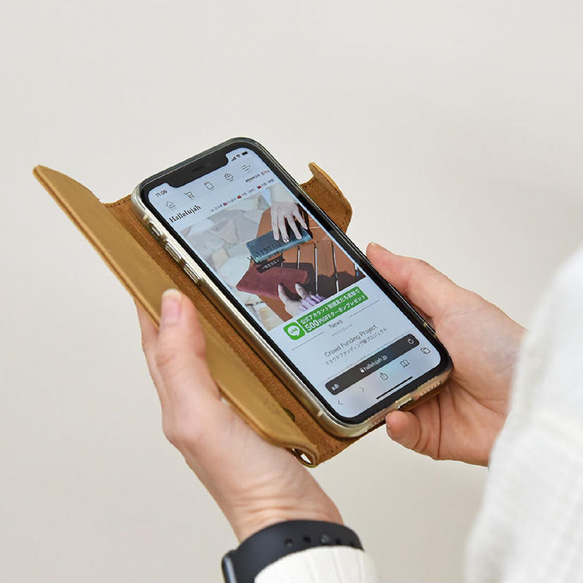 智慧型手機保護套，多設備相容，真皮材質，翻蓋式，女士款，適用於 iPhone 17 和安卓系統，6 種顏色可選，HAK062 第17張的照片