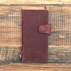 智慧型手機保護套，多設備相容，真皮材質，翻蓋式，女士款，適用於 iPhone 17 和安卓系統，6 種顏色可選，HAK062 第11張的照片