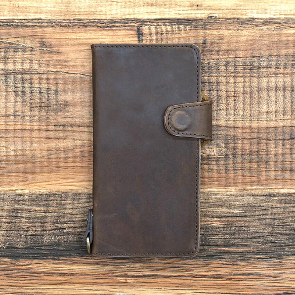 智慧型手機保護套，多設備相容，真皮材質，翻蓋式，女士款，適用於 iPhone 17 和安卓系統，6 種顏色可選，HAK062 第13張的照片