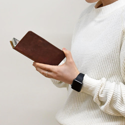 智慧型手機保護套，多設備相容，真皮材質，翻蓋式，女士款，適用於 iPhone 17 和安卓系統，6 種顏色可選，HAK062 第19張的照片