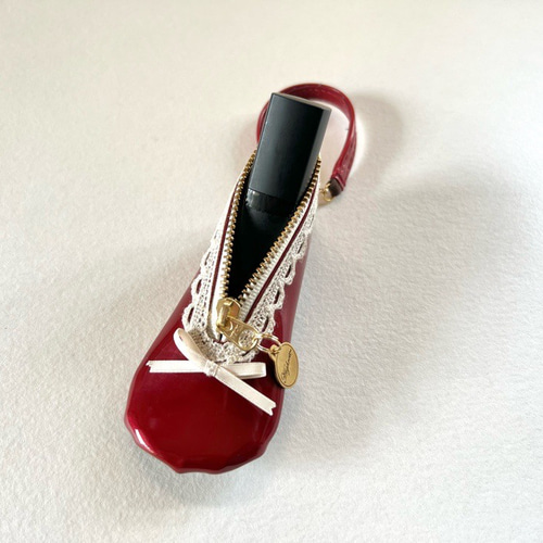 送料無料 幸運を運ぶチャーム♪ミニバレエシューズリップケース その他