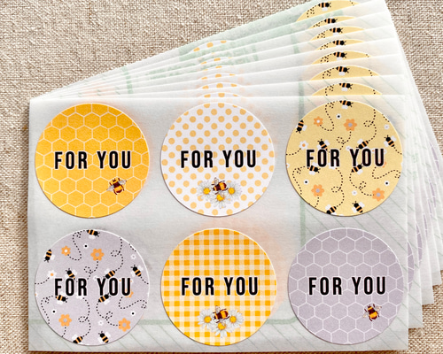 サンキューシール【蜂】 シール PINK BERRY 通販 3317374｜Creema