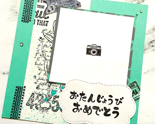 推しやお友達❤ご家族など大好きな人とのお写真に！ましかく貼るだけ