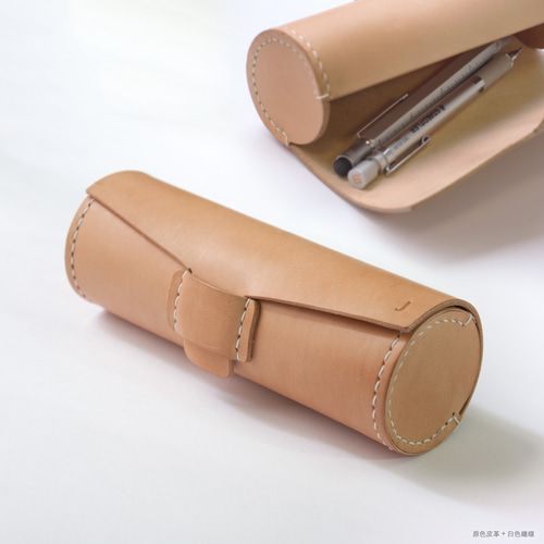 Paka-pen #コニャック イタリアンレザーのペンケース ペンケース